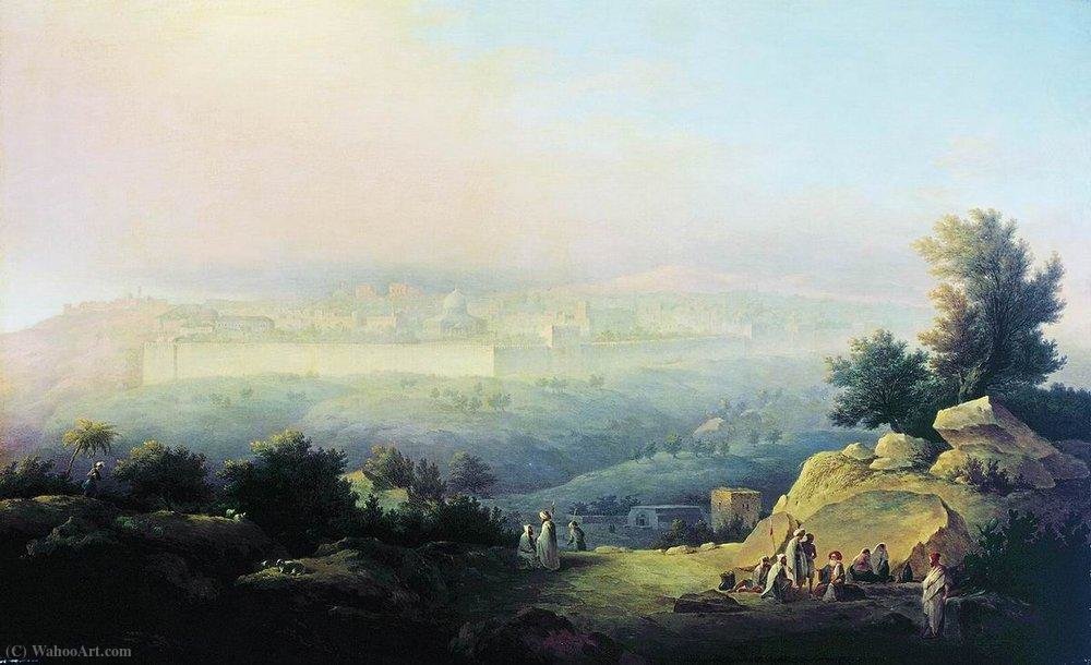 View Of Jerusalem — Maksim Nikiforovich Vorobiev