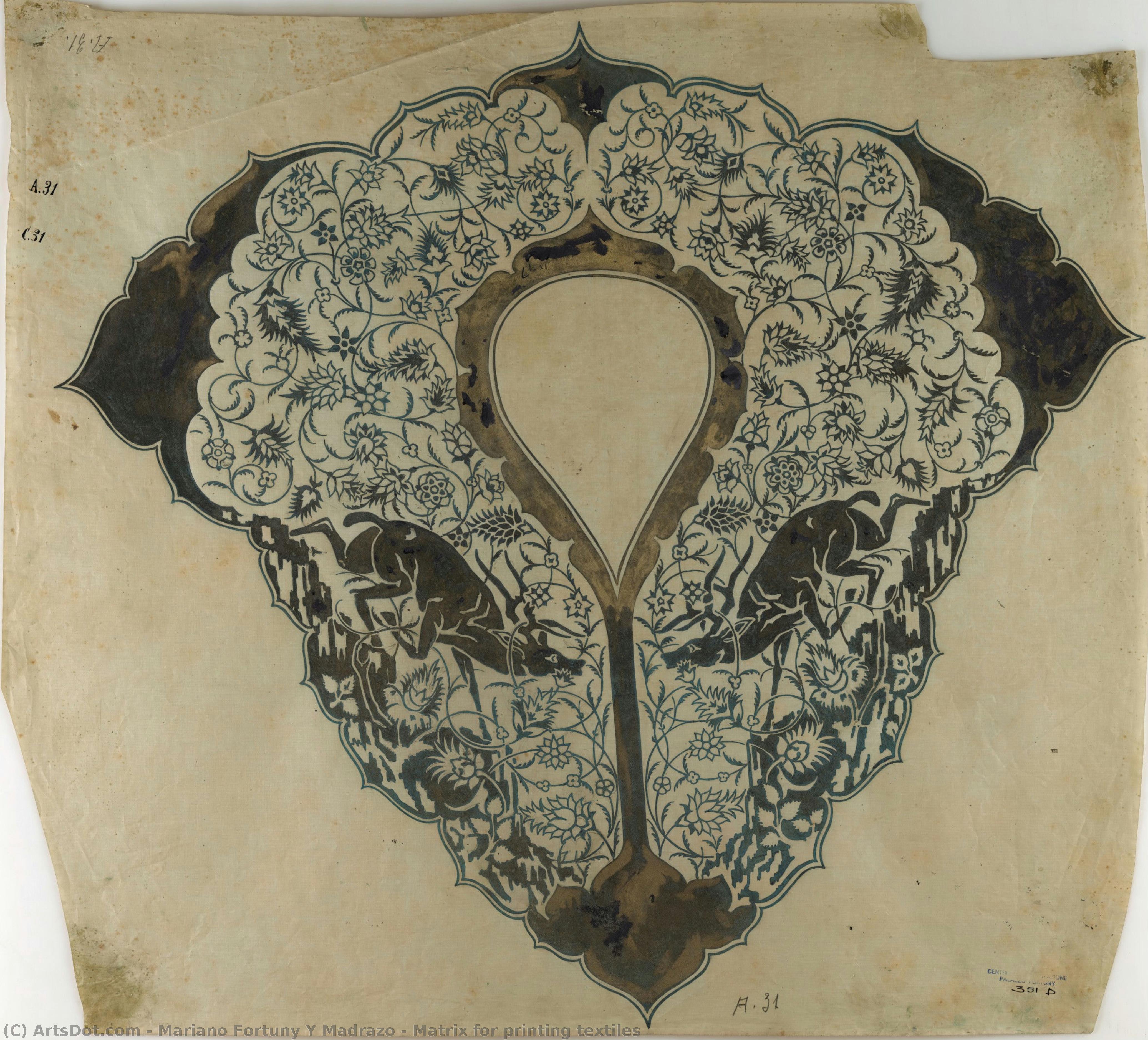 Matrix For Printing Textiles — Mariano Fortuny Y Madrazo