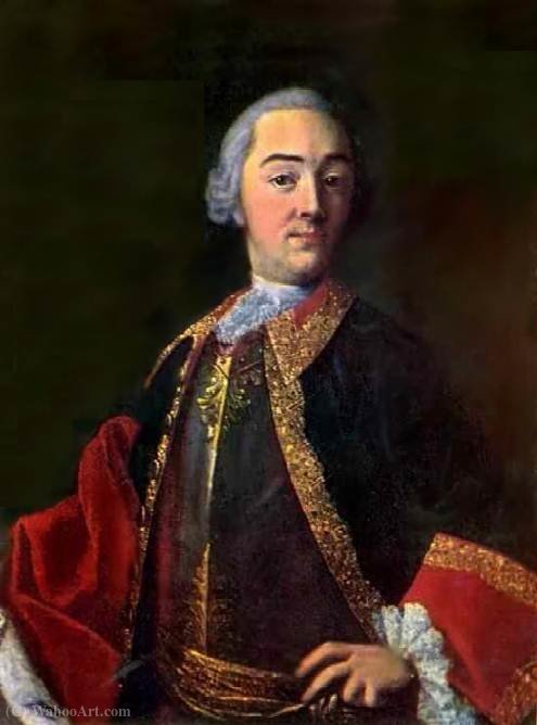 Portrait Of A Captain Horse Guards Ii Lobanov-rostovsky — Aleksey Petrovich Antropov