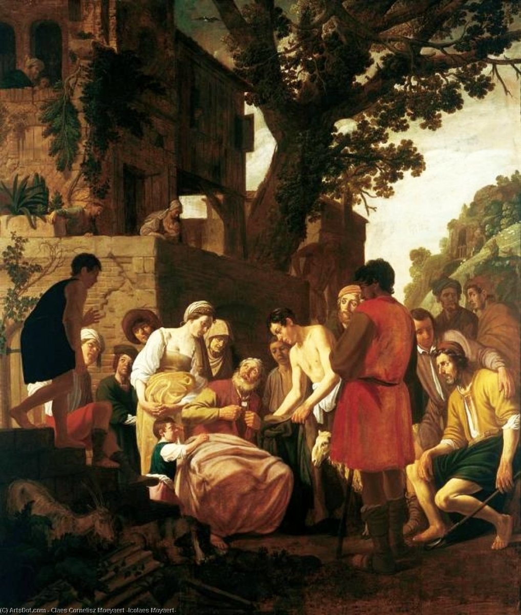 Joseph's Blood-stained Coat Brought To Jacob. — Claes Cornelisz Moeyaert (icolaes Moyaert)