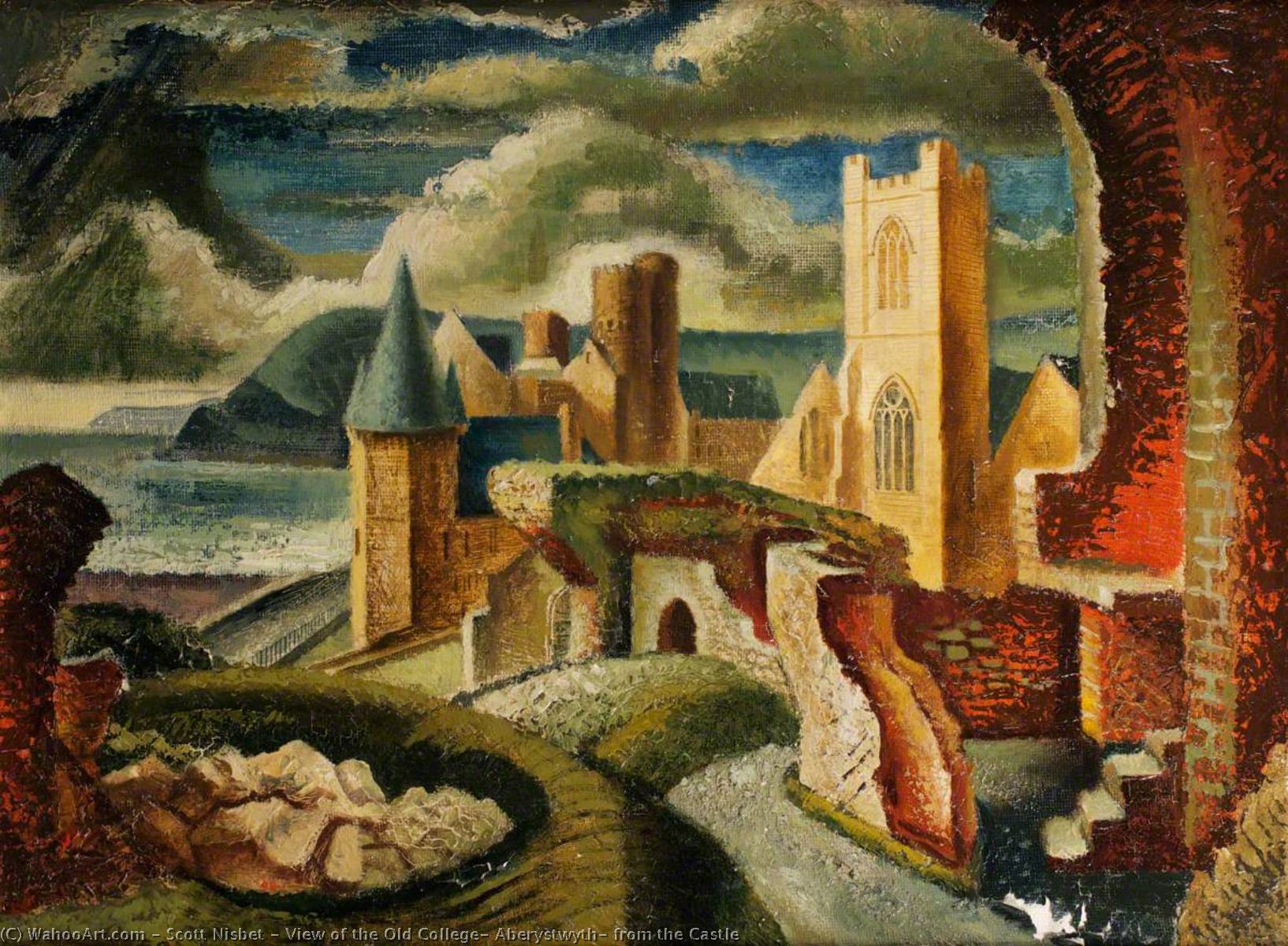 View Of The Old College, Aberystwyth, From The Castle — Scott Nisbet
