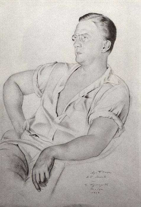 Portrait Of A.k. Mineev — Boris Mikhailovich Kustodiev