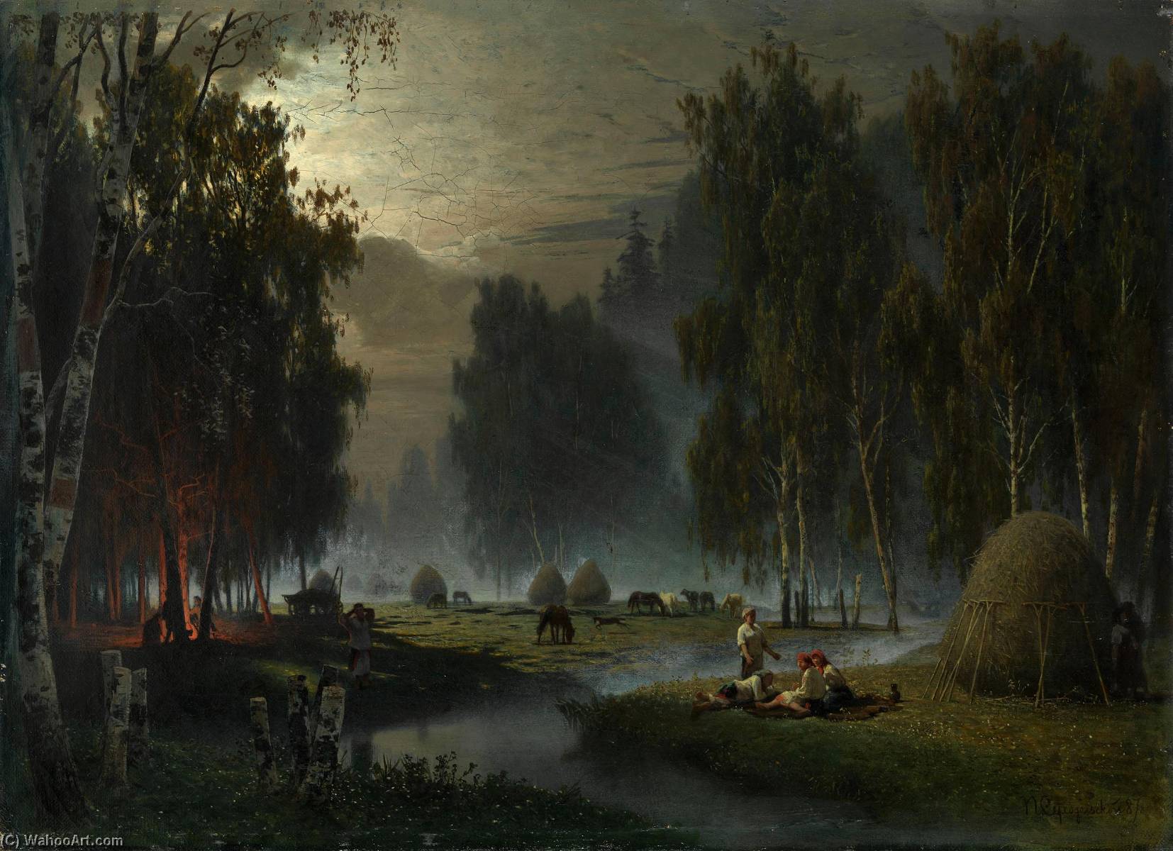 Haymakers. Evening Rest — Petr Sukhodolsky