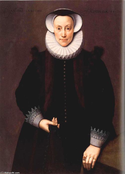 Portrait Of A Woman Aged 54 — Frans Pourbus Der Jüngere