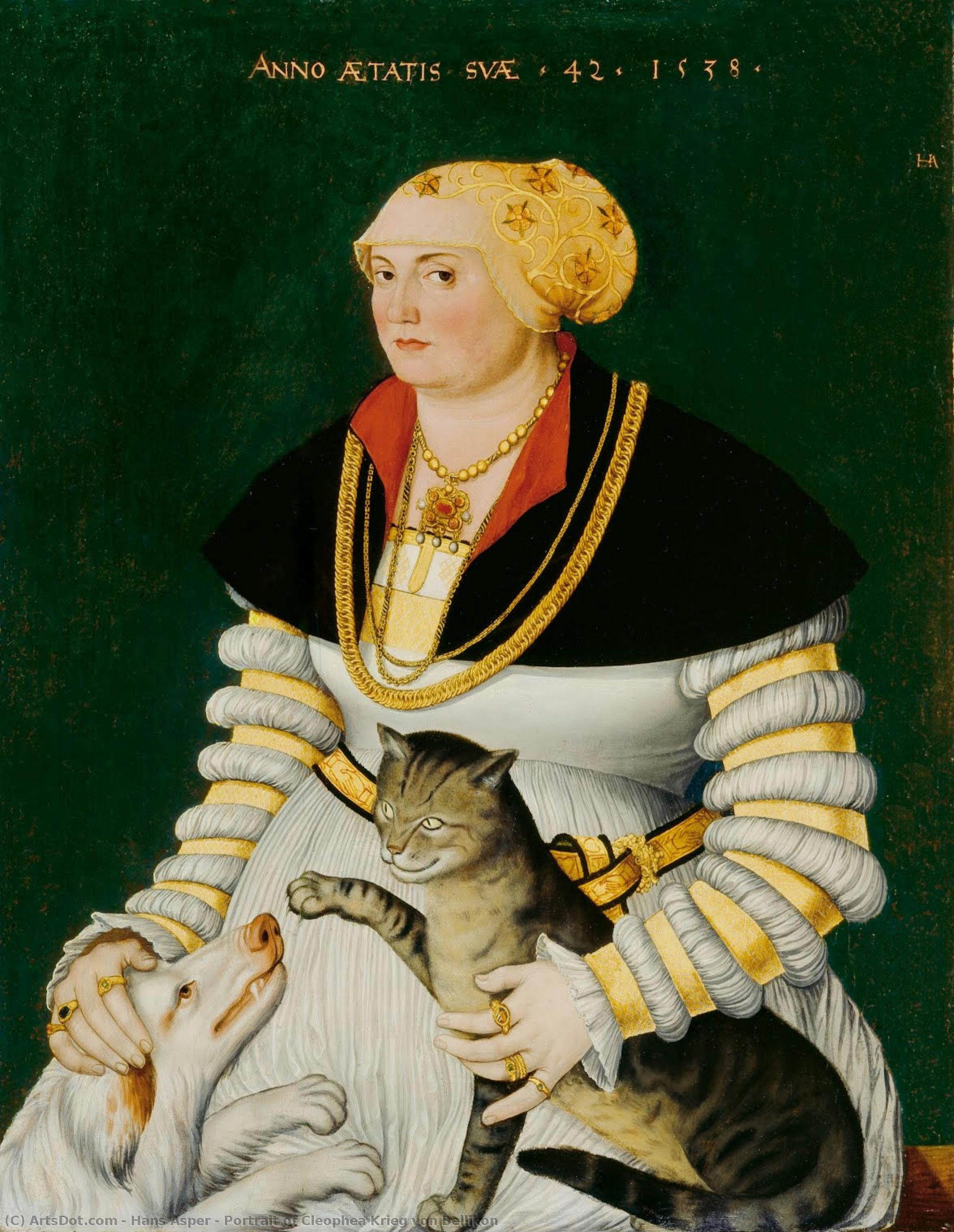 Portrait Of Cleophea Krieg Von Bellikon — Hans Asper