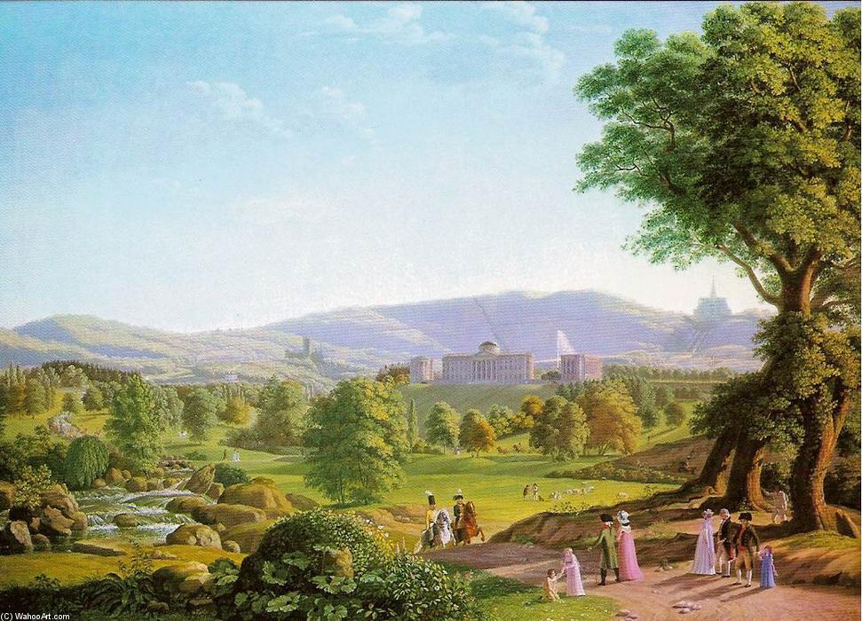Schloss Wilhelmshöhe With The Habichtswald — Johann Erdmann Hummel