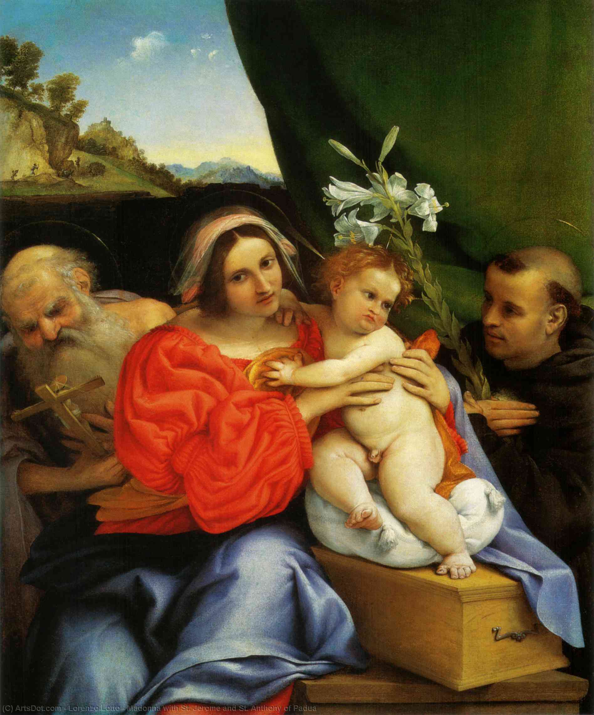 Madonna With St. Jerome And St. Anthony Of Padua — Lorenzo Lotto