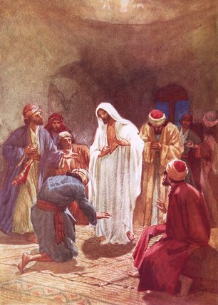 Jesus Childing Thomas For His Unbelief — William Brassey Hole