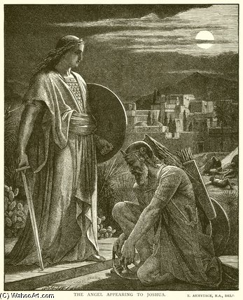 The Angel Appearing To Joshua — Joshua Cristall