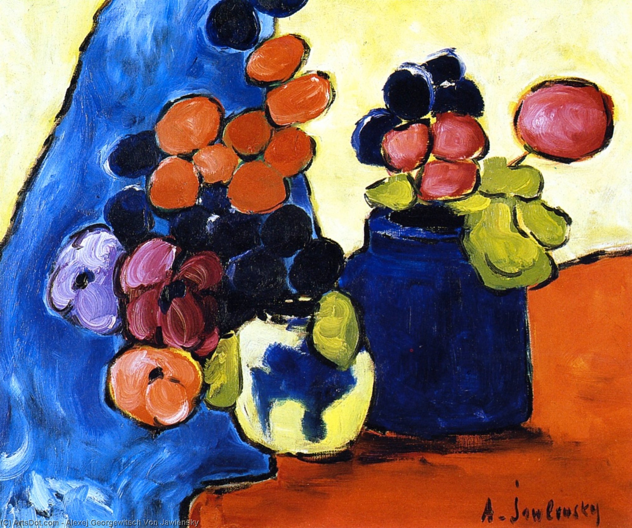 On Red Cloth — Alexej Von Jawlensky