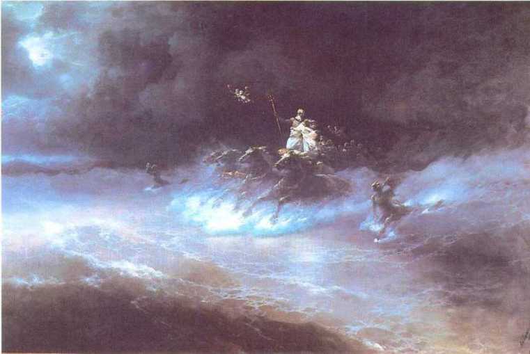 Travel Of Poseidon By Sea — Ivan Konstantinovich Aivazovsky