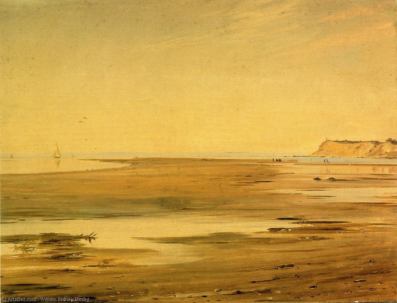 Crane Neck Across The Marsh — Вильям Сидни Маут