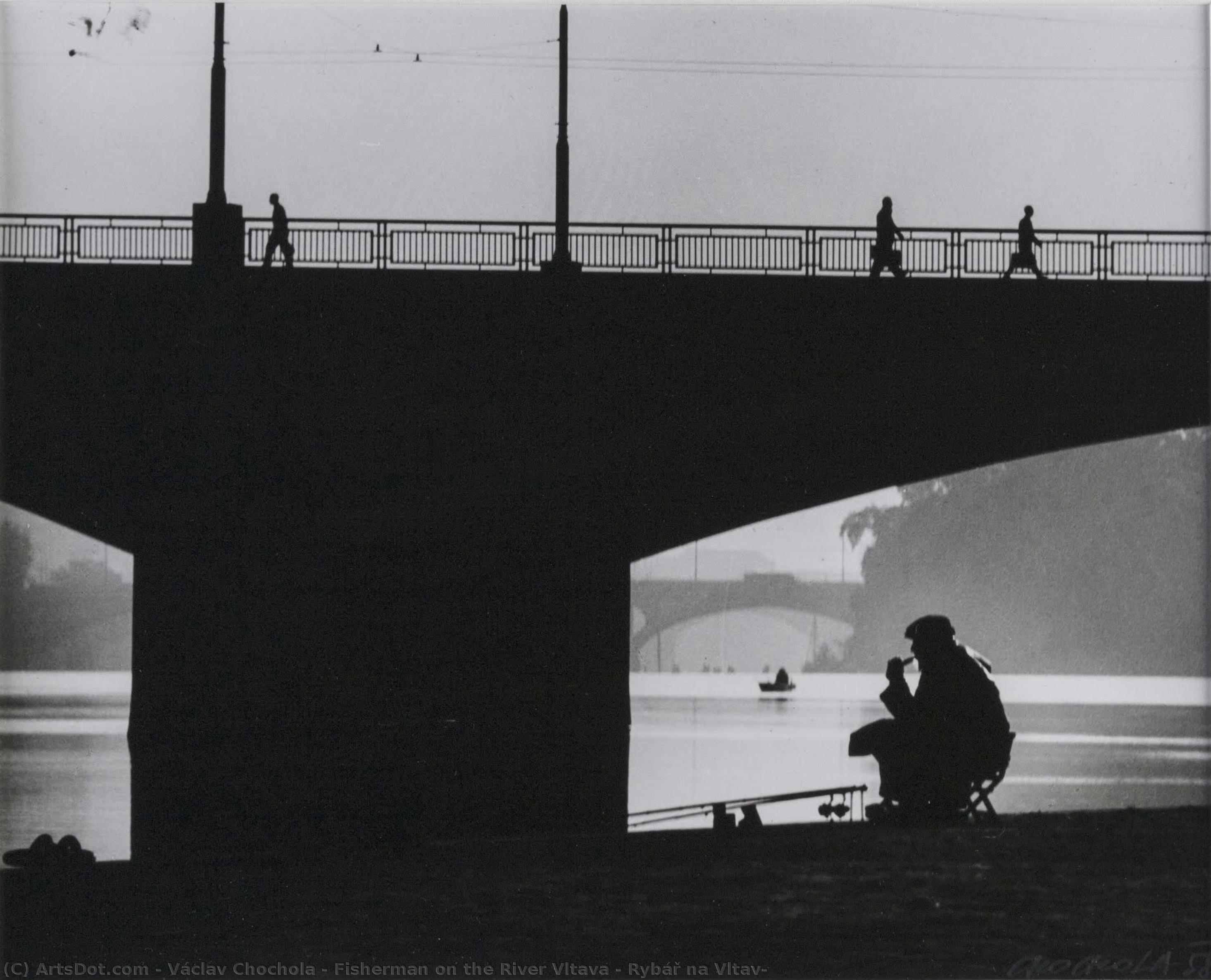 Fisherman On The River Vltava / Rybář Na Vltavě — Václav Chochola
