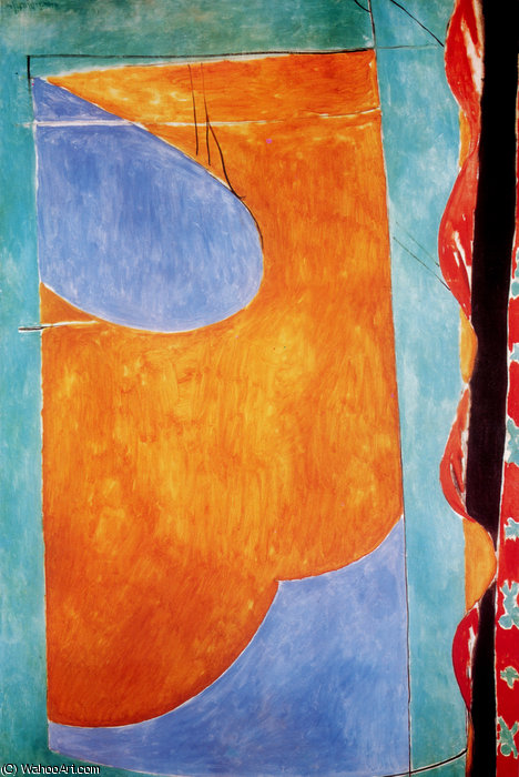 Le Rideau Jaune Huile Sur Toile Nueva York, Colección Stephen Hahn — Henri Matisse