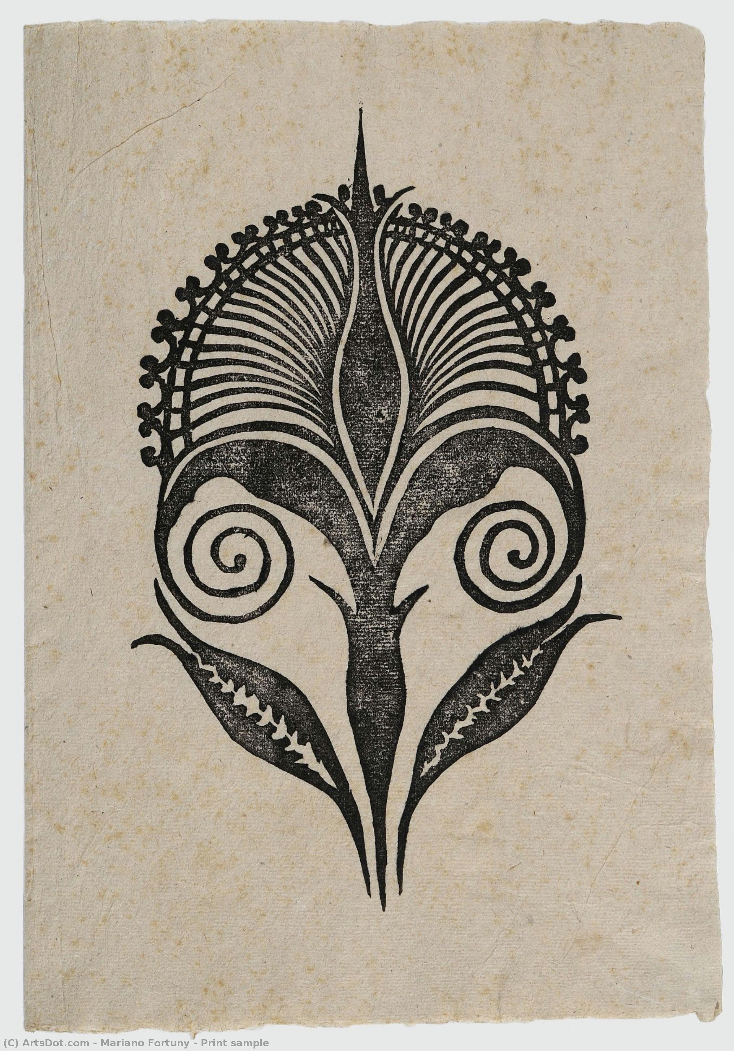 Print Sample — Мариано Фортуни