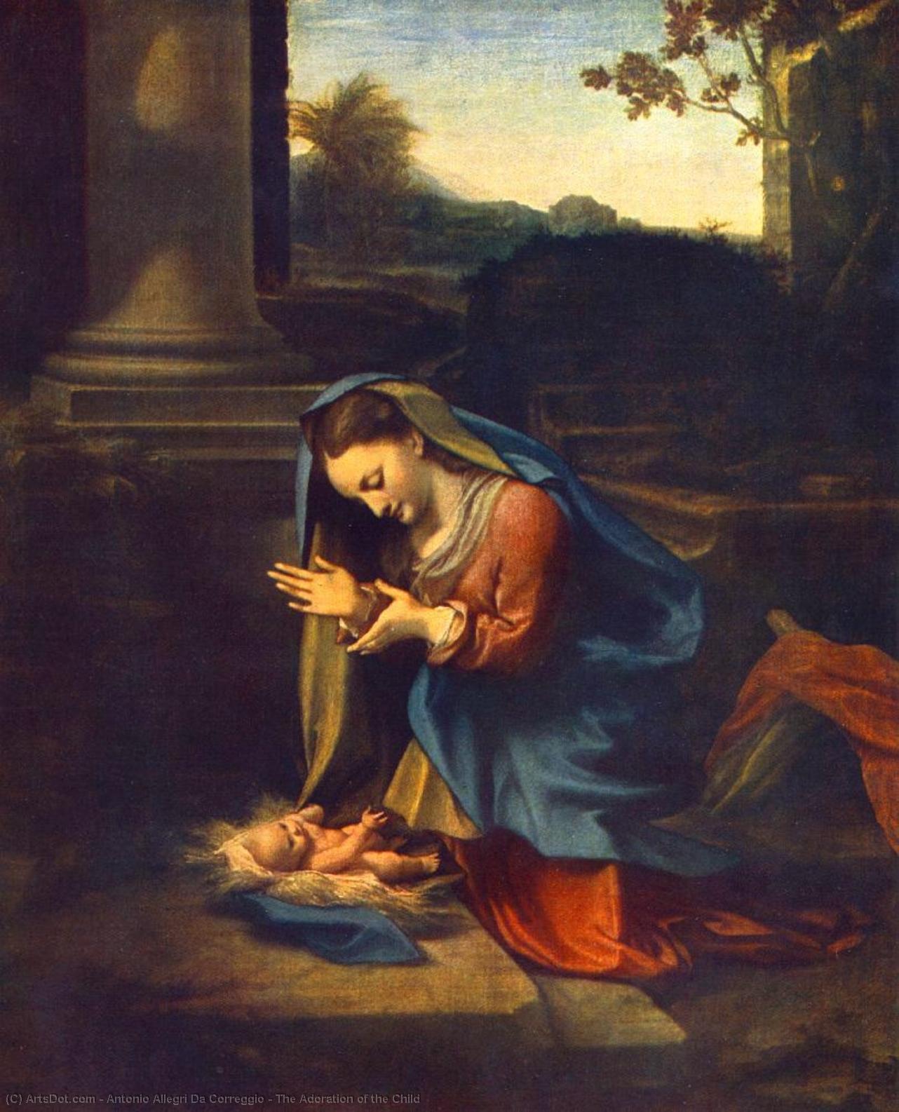 The Adoration Of The Child — Antonio Allegri Da Correggio