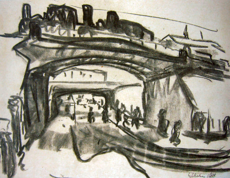 Two Railway Bridges In Dresden — Ernst Ludwig Kirchner