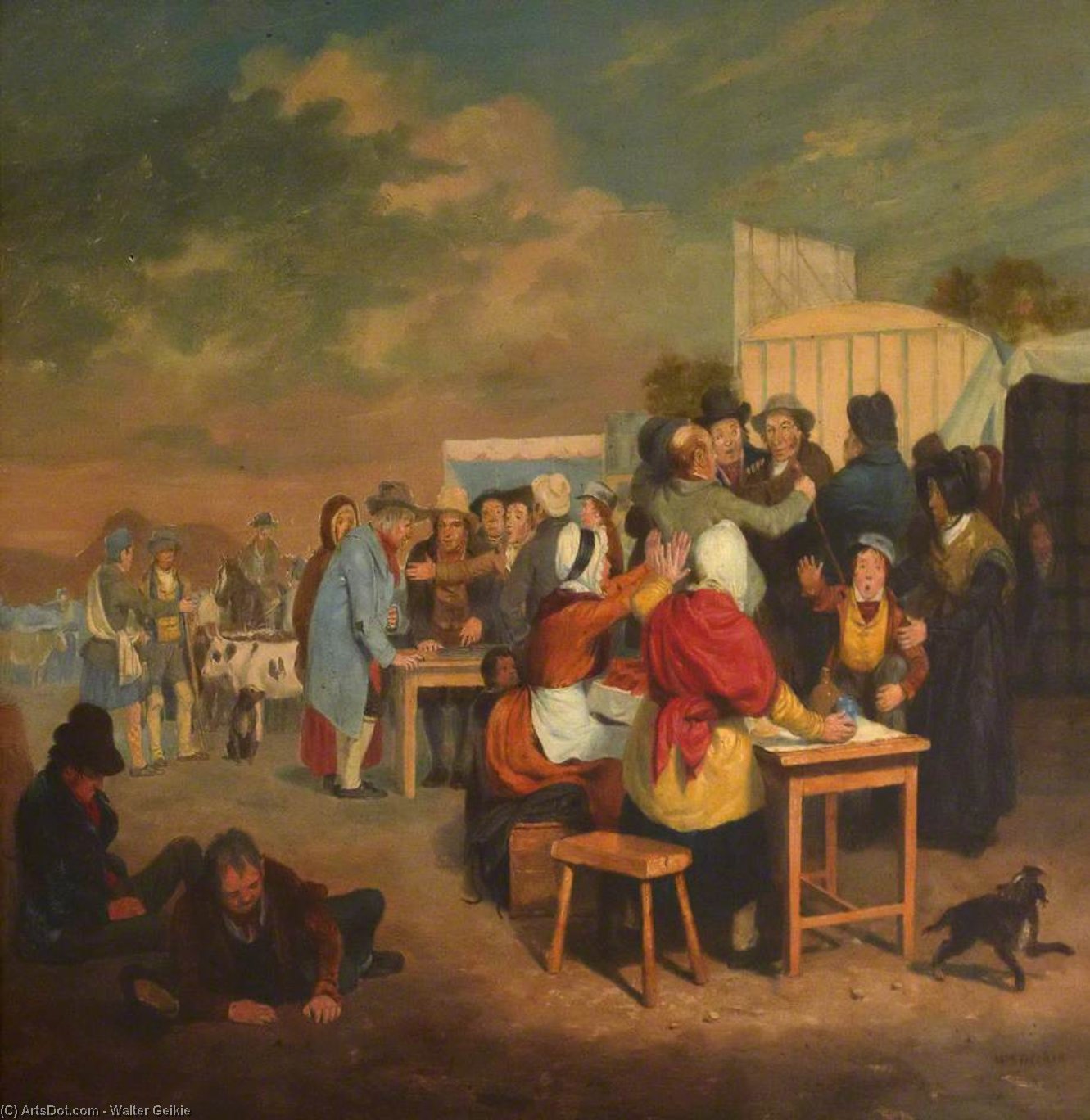 A Hallow Fair Scene — Walter Geikie