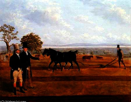 Sir Charles Morgan At The Castleton Ploughing Match — James Flewitt Mullock