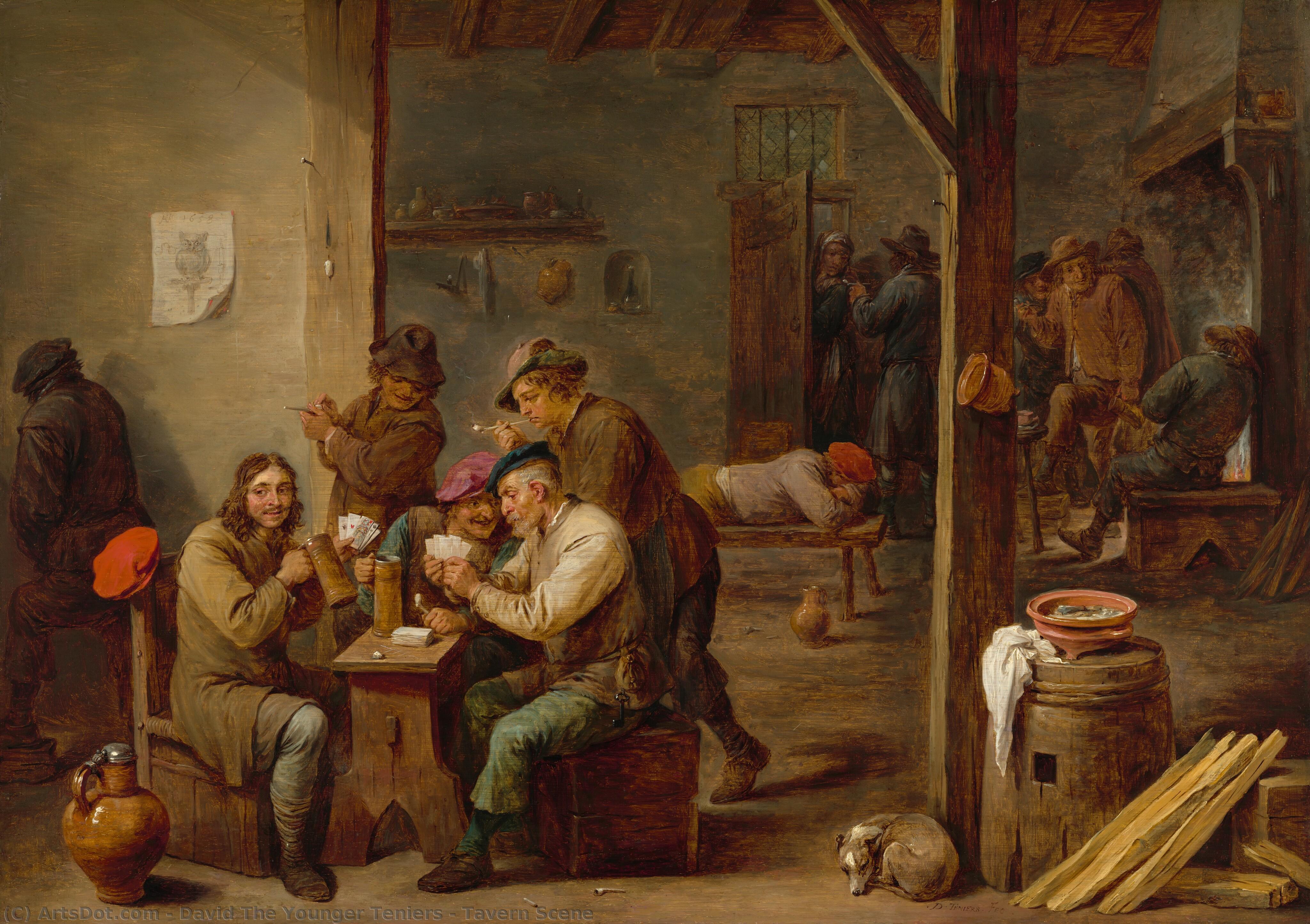 Tavern Scene — Дэвид Теньер Старший