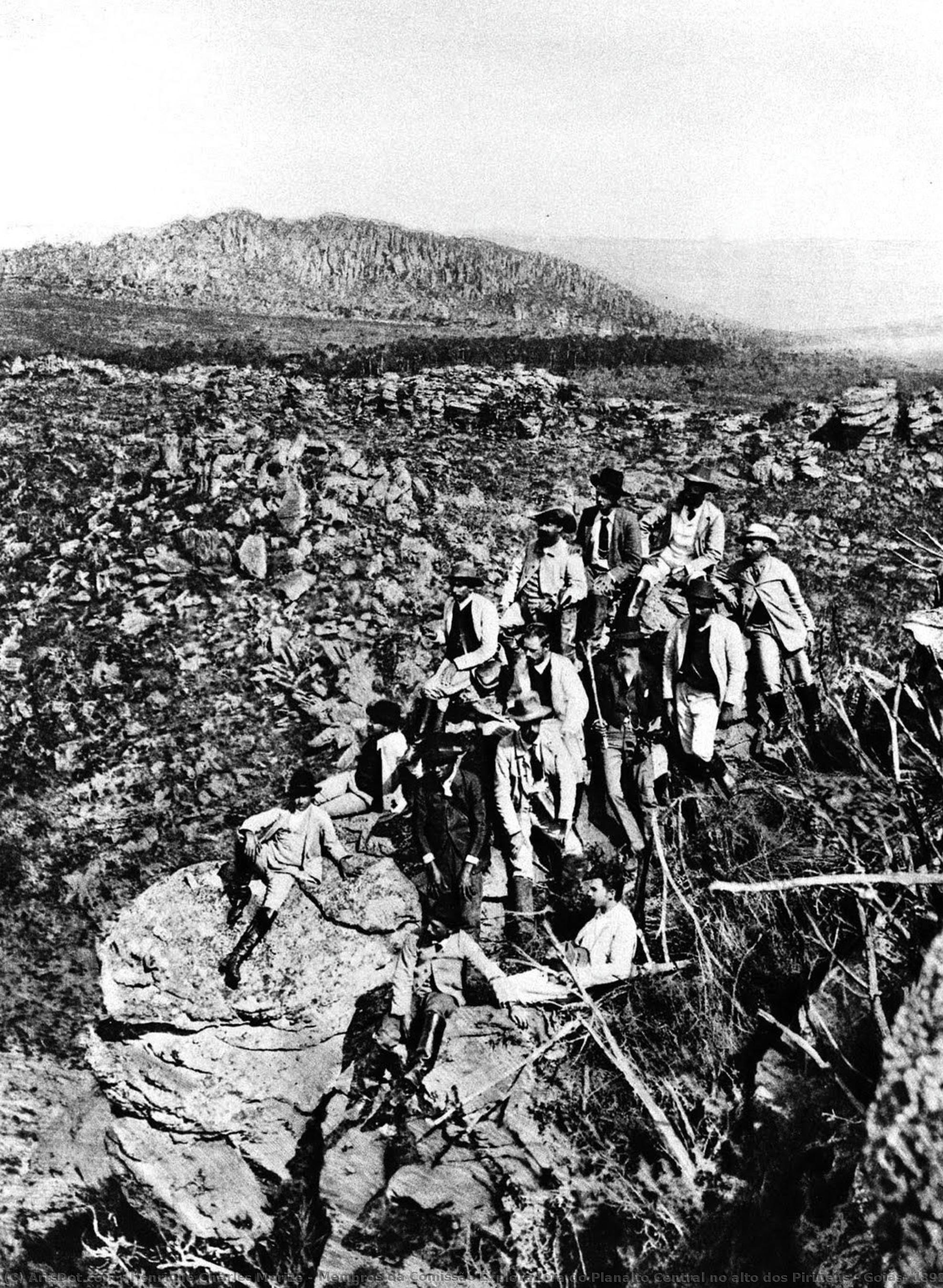 Membros Da Comissão Exploradora Do Planalto Central No Alto Dos Pirineus - Goiás, 1892. — Henrique Charles Morize