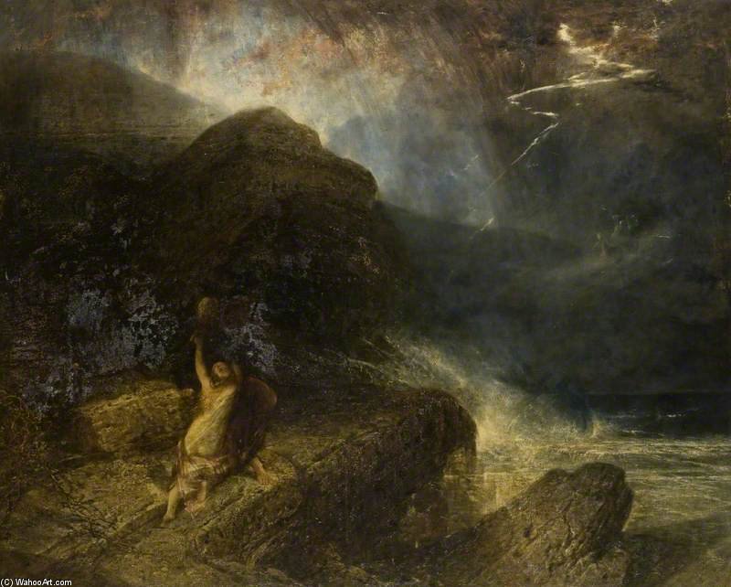 Scene From 'the Tempest' - — Alfred Joseph Woolmer
