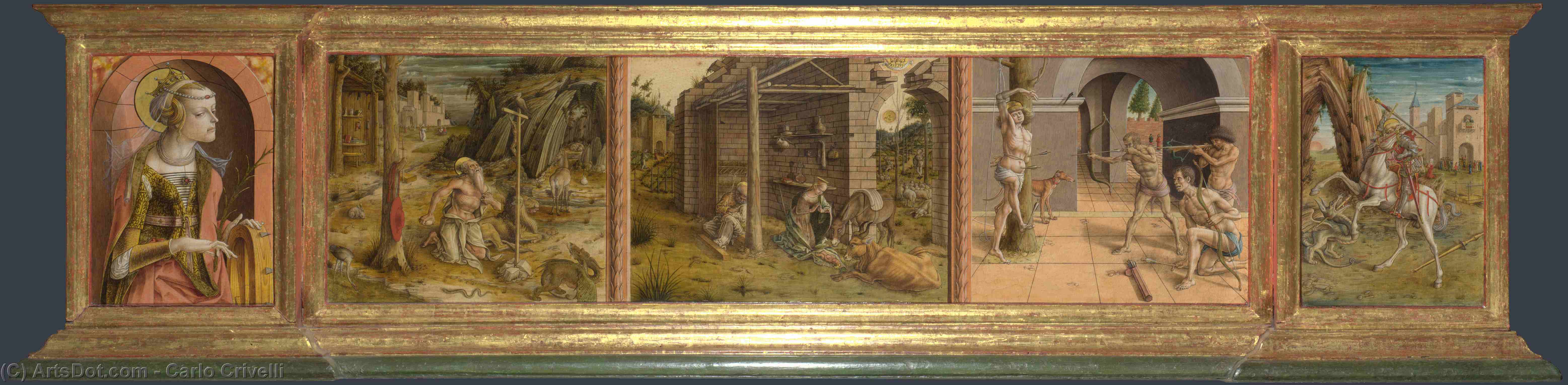 Predella Of La Madonna Della Rondine — Carlo Crivelli