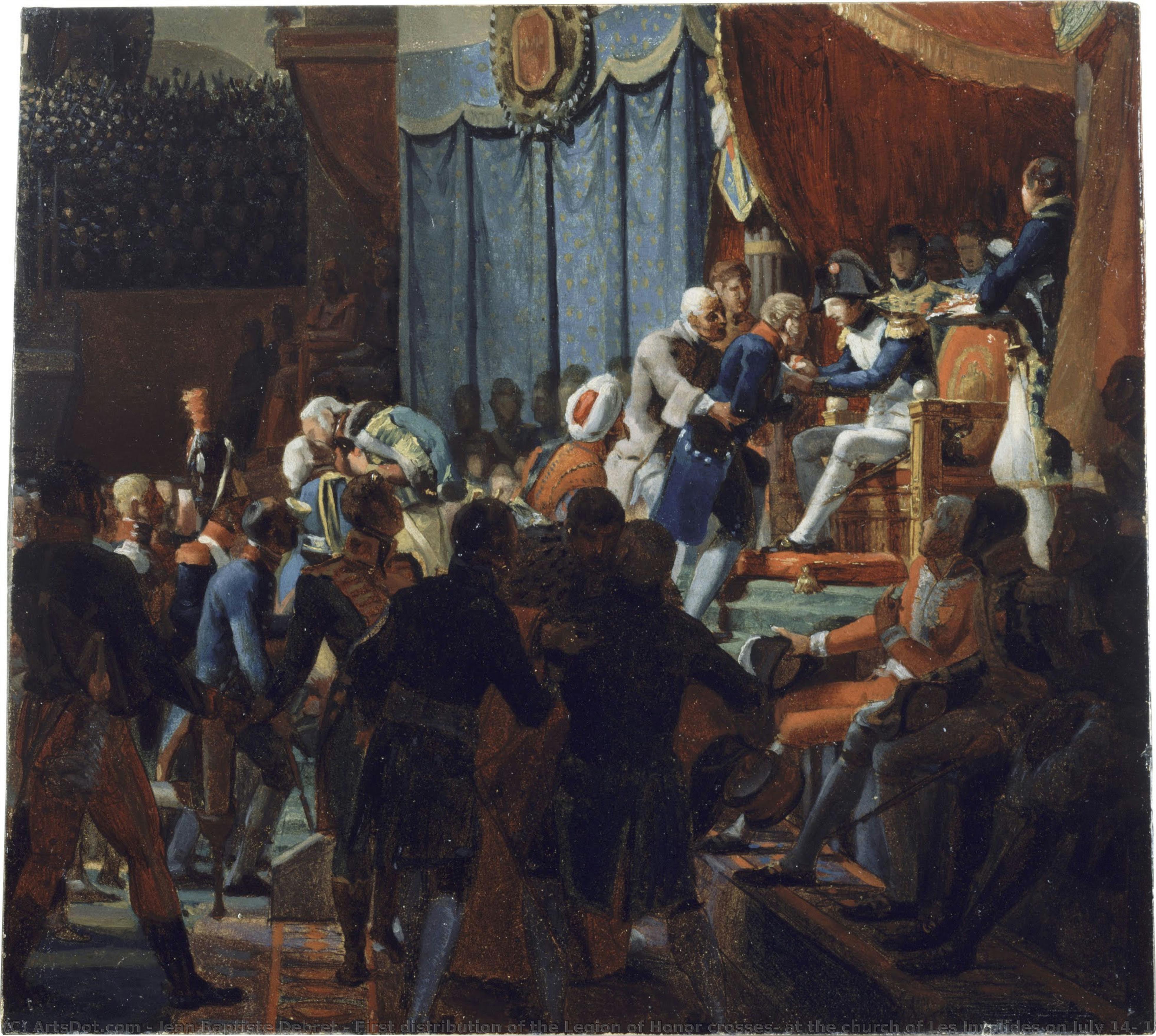 First Distribution Of The Legion Of Honor Crosses, At The Church Of Les Invalides On July 14, 1804 — Жан Батист Дебре
