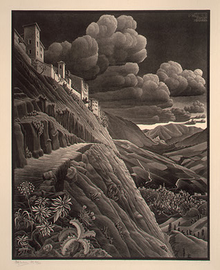 Castrovalva — Maurits Cornelis Escher