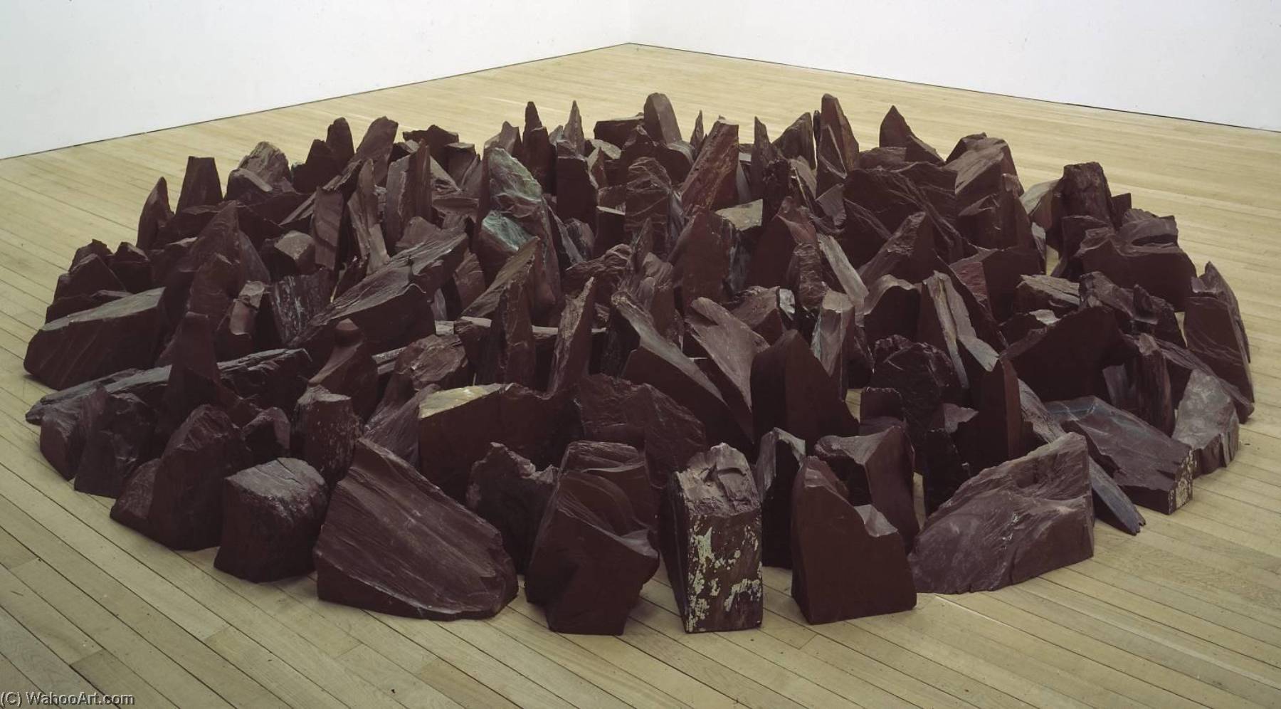 Red Slate Circle — Richard Long