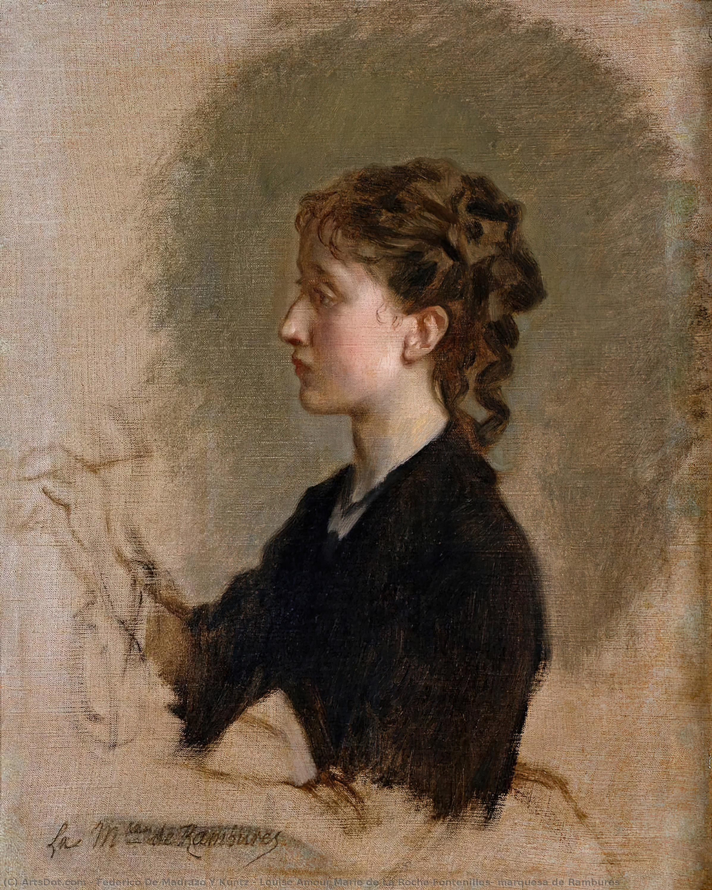 Louise Amour Marie De La Roche Fontenilles, Marquesa De Rambures — Federico De Madrazo Y Kuntz