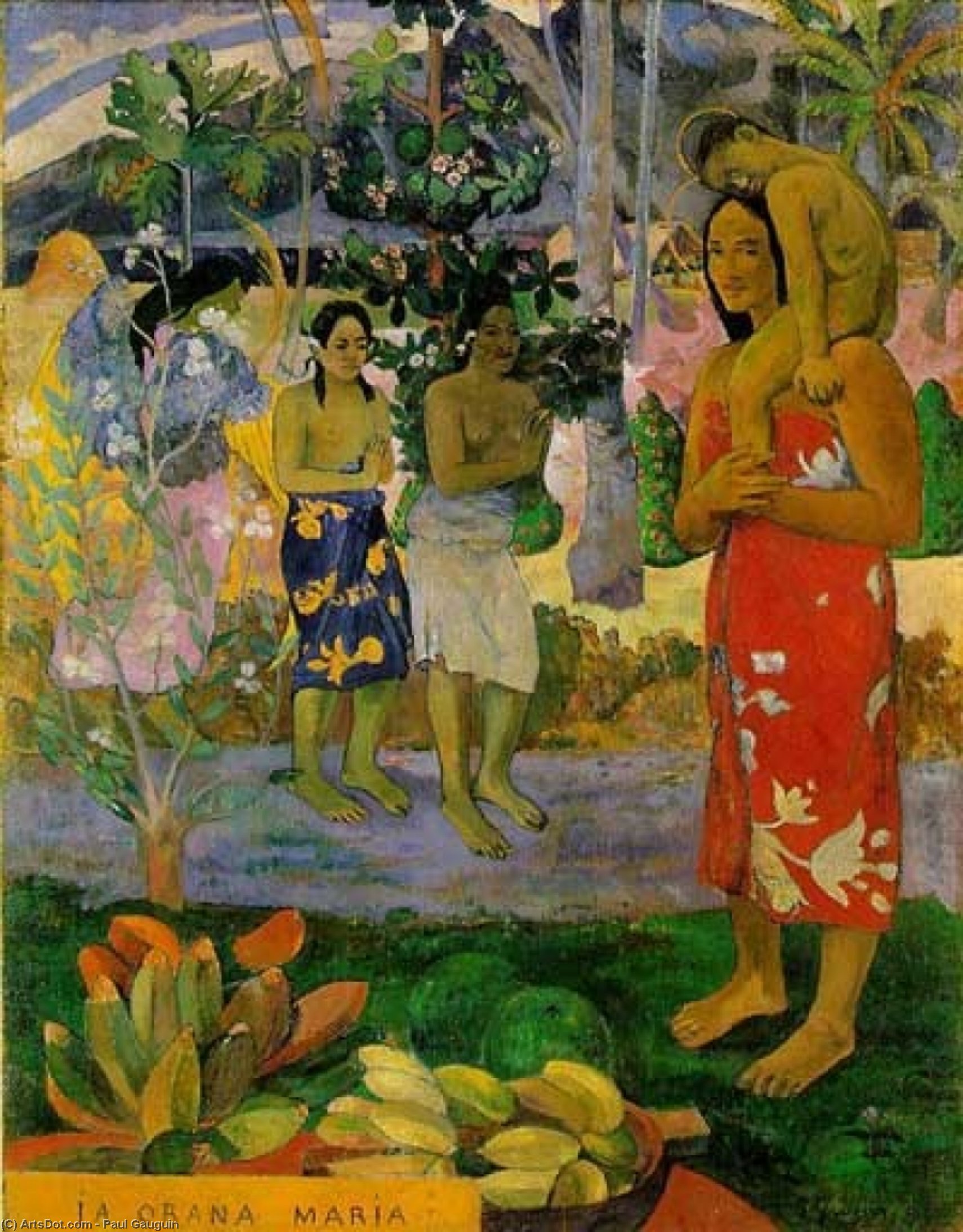 We Hail Thee Mary, Metropolitan — Eugène Henri Paul Gauguin