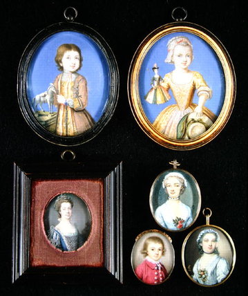 Portrait Miniatures. L To R And T To B — Bernard Iii Lens