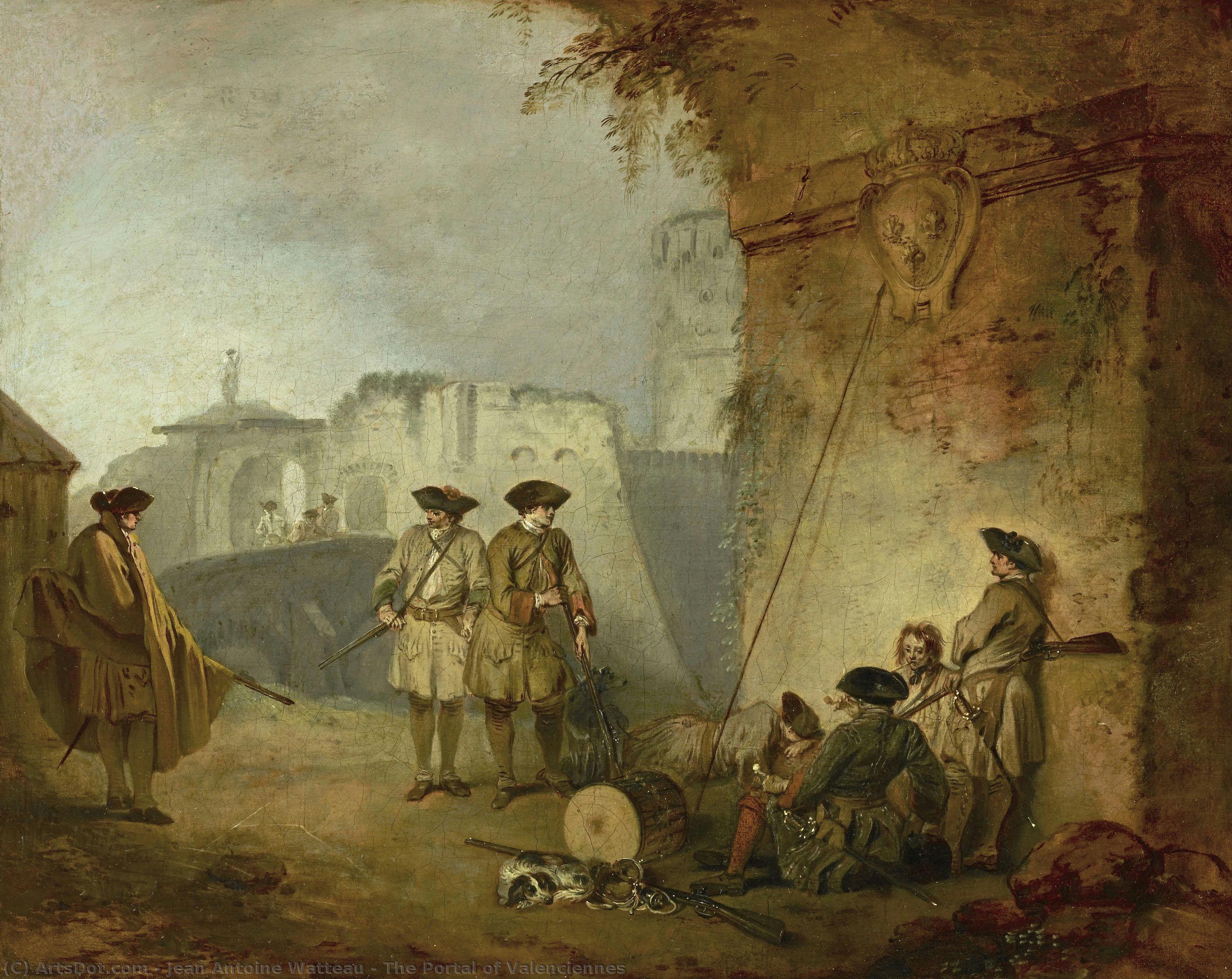 Das Portal Von Valenciennes — Jean-antoine Watteau