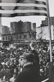 Malcolm X Gives Speech At Rally, Harlem, New York — Gordon Parks
