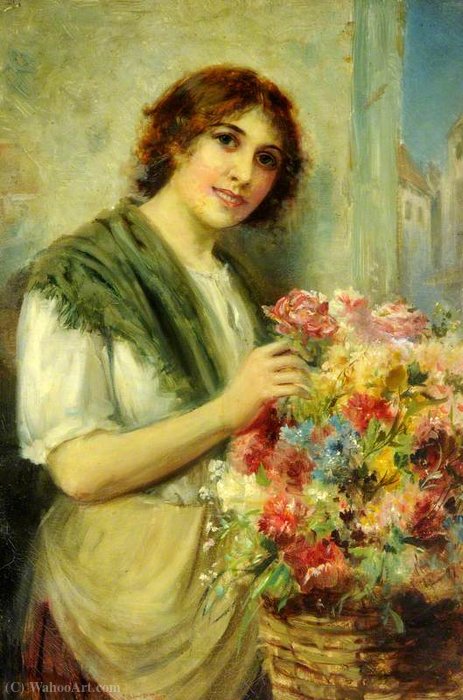 The Flower Girl — John Bagnold Burgess