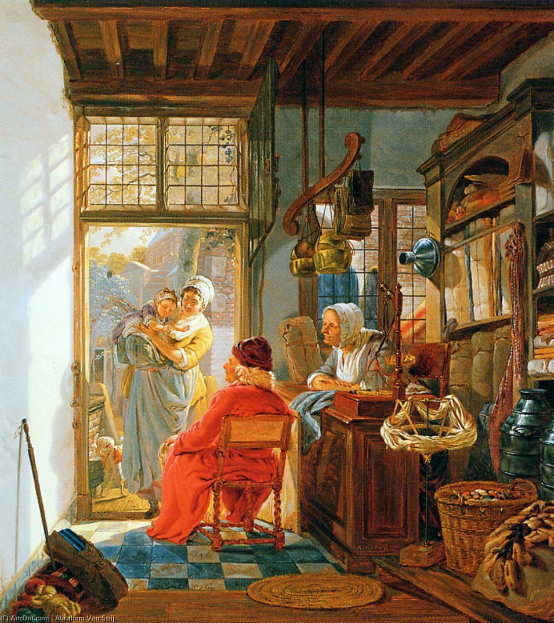 Interior Of Wool And Sheetshop Sun — Abraham Van Strij