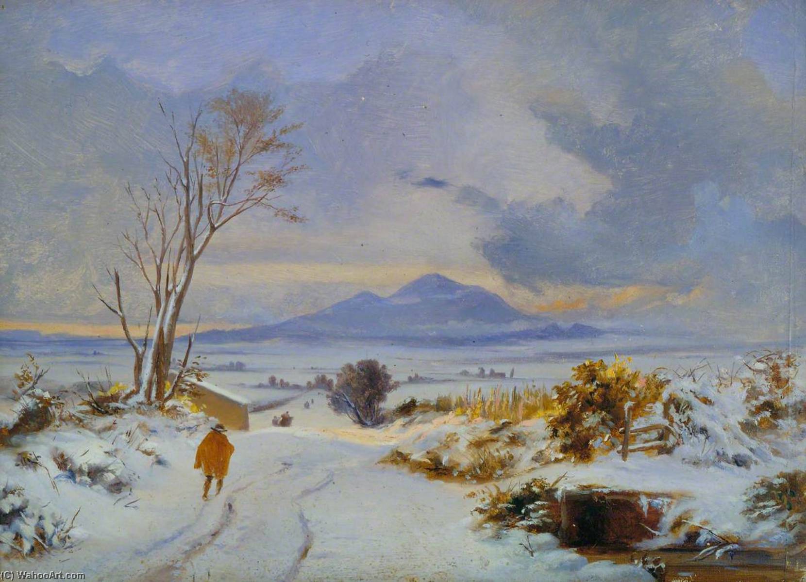 A Snow Scene, Ben Ledi — Томас Стюарт Смит