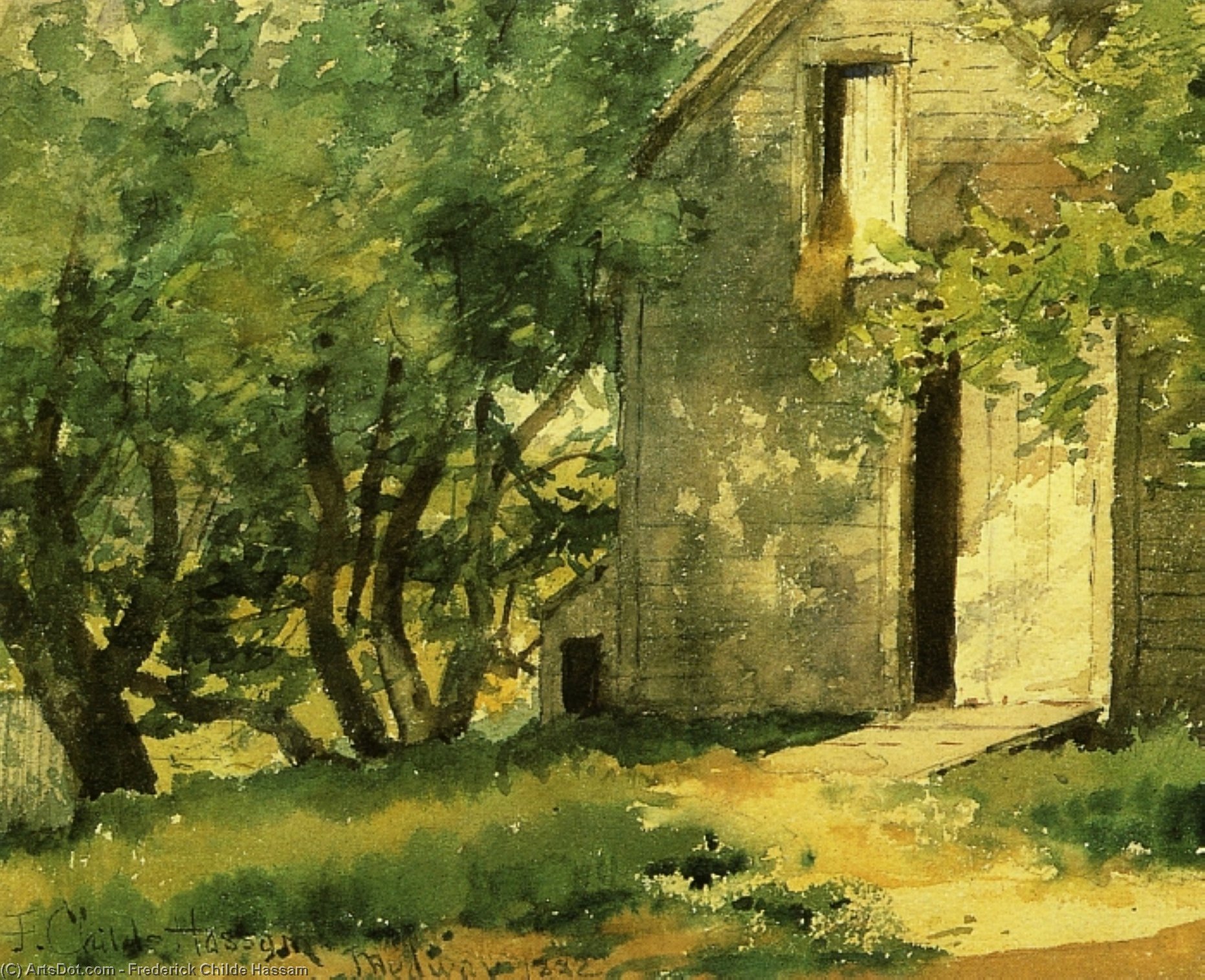 White Barn — Frederick Childe Hassam