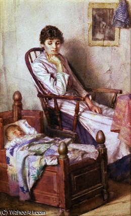 The Rosy Idol Of Her Solitude — Walter Langley
