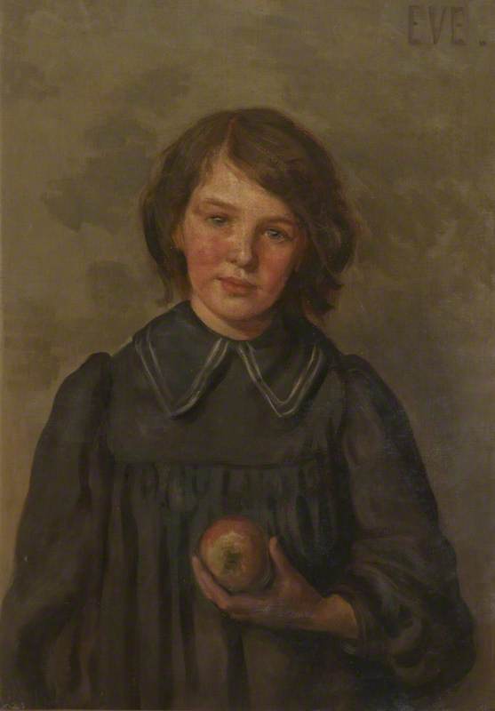 Portrait Of A Girl With An Apple — Patti Mayor
