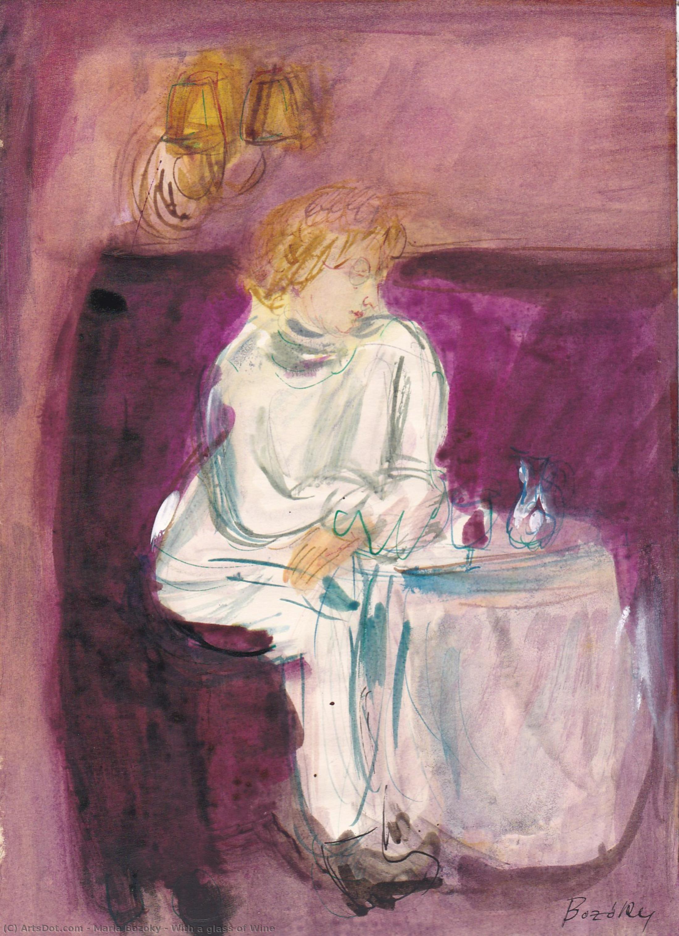 With A Glass Of Wine — Mária Bozóky