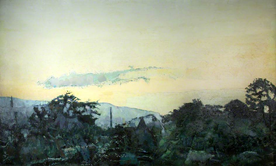 Hambledon Viewed From The Roof Of Burnley College, Twilight — David Wild