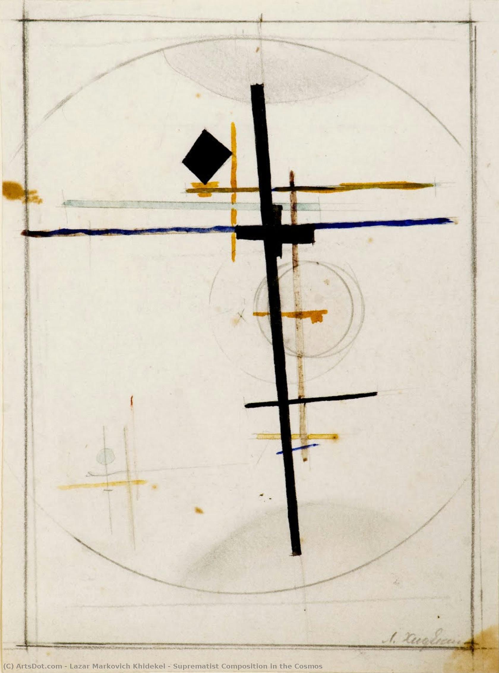 Suprematist Composition In The Cosmos — Lazar Markovich Khidekel