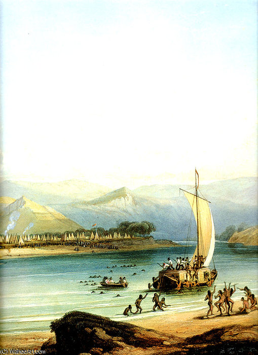 Camp Of The Gros Ventres — Karl Bodmer
