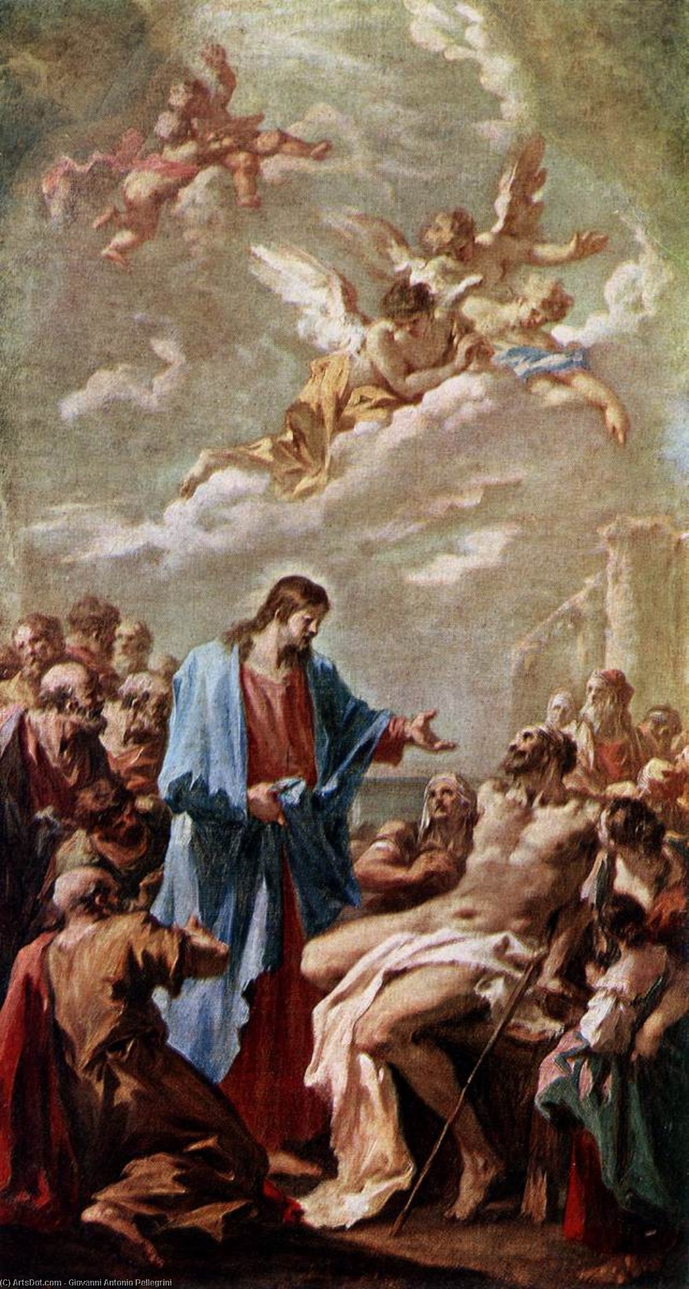 Christ Healing The Paralytic — Giovanni Antonio Pellegrini