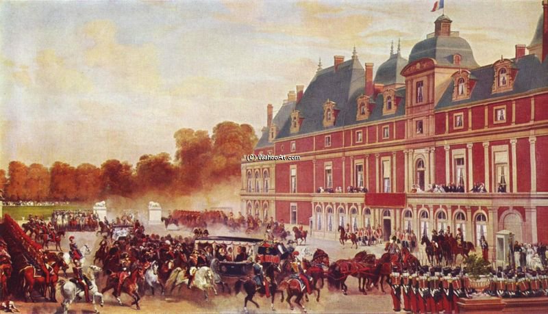 Arrival Of Queen Victoria In Castle Eu — Eugene Louis Lami