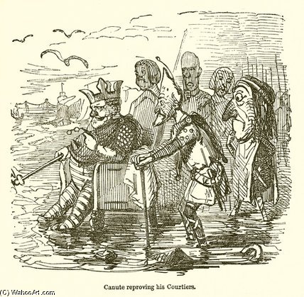 Canute Reproving His Courtiers — Джон Лич
