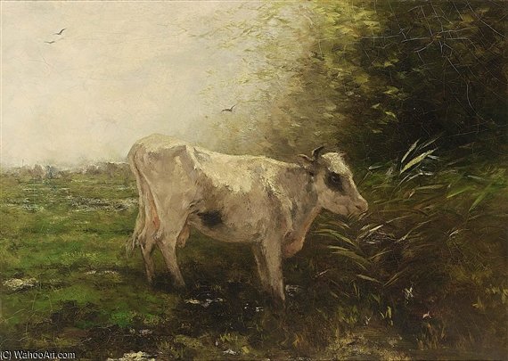 A Cow At Pasture — Виллем Марис