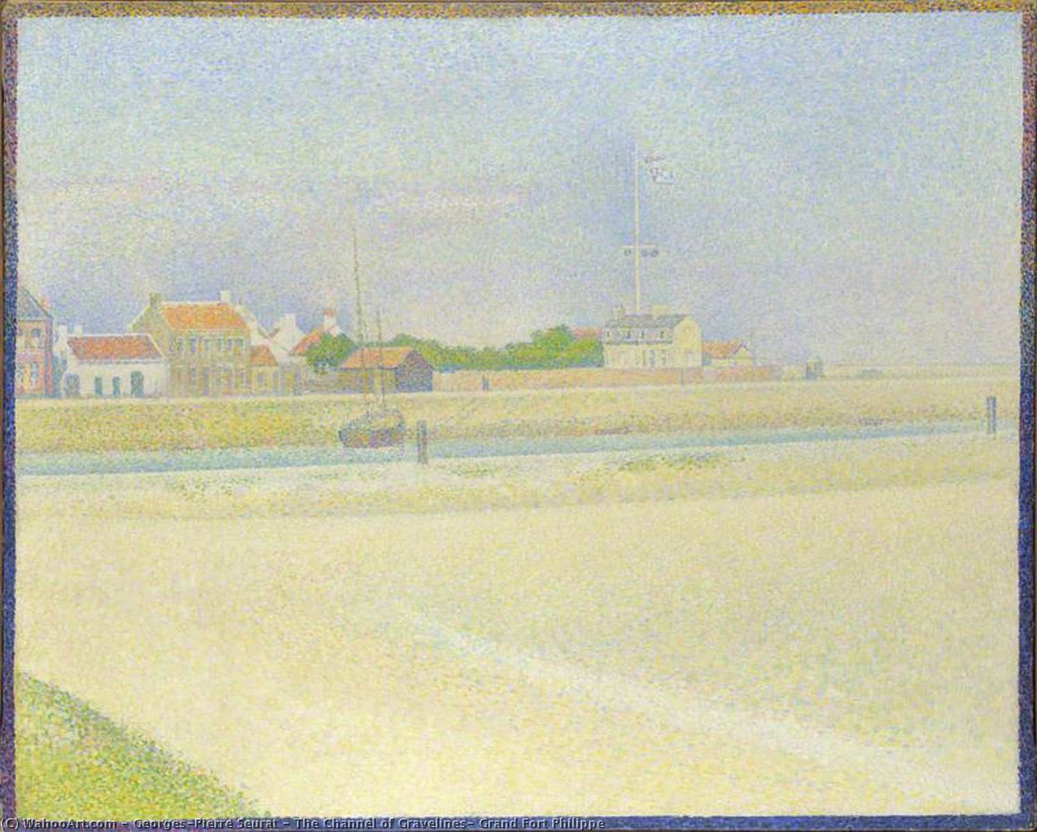 Der Kanal Von Gravelines, Grand Fort Philippe — Georges Pierre Seurat